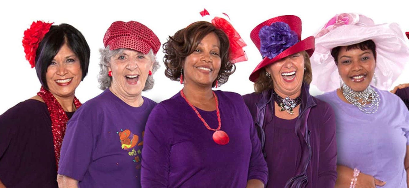 Purple hat store ladies