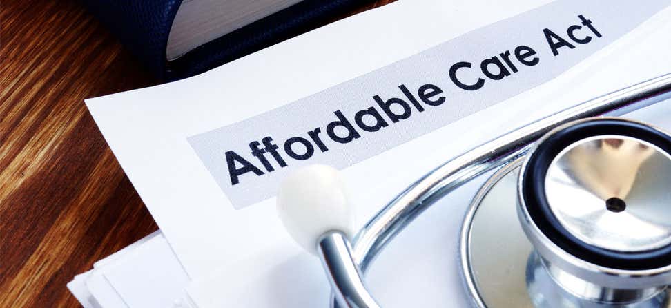A copy of the Affordable Care Act with a stethoscope