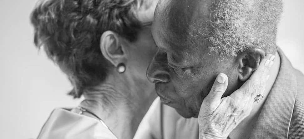 "A Loving Touch" is the 2019 NCOA Photo Contest Winner, showcasing the richness in aging well.