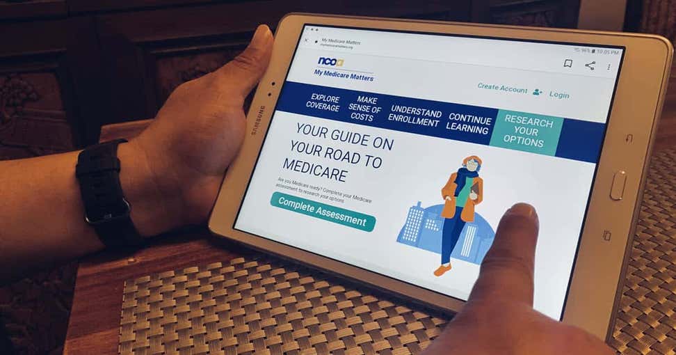 My Medicare Matters website on a tablet